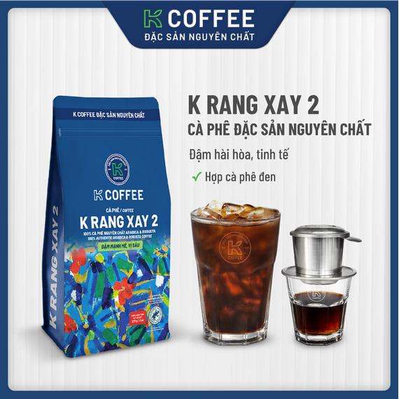 Cà Phê Rang Xay K2 Robusta 454g