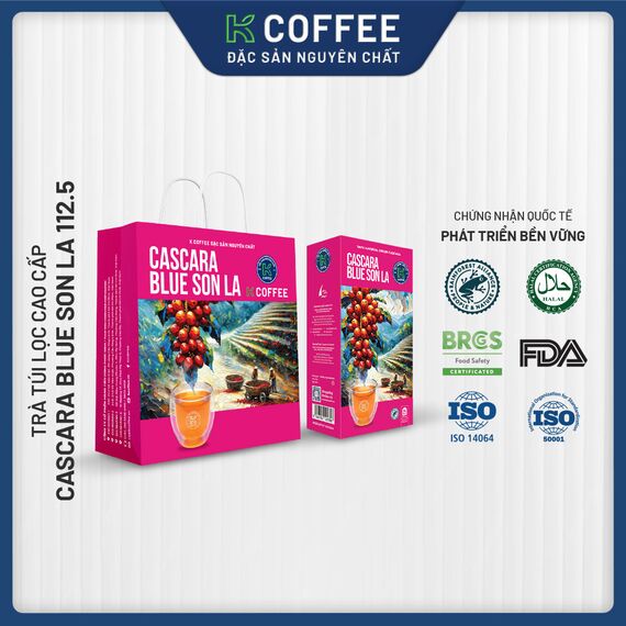 Trà Cascara Blue Sơn La 112.5g cao cấp
